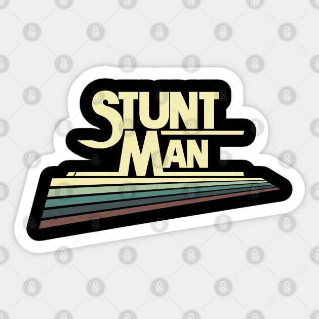 Stunt Man Sticker by CTShirts